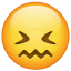 Emoji er forfærdet på Whatsapp U+1F616