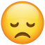 Skuffet Smiley Whatsapp U+1F61E
