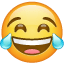 Grædende af grin smiley Whatsapp U+1F602