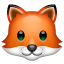 Ræve-emoji Whatsapp U+1F98A