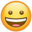 Grinende ansigt emoji U+1F600 U+1F600