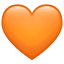 Orange hjerte-emoji U+1F9E1