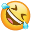 Grænseløst grinende emoji U+1F923