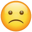 Bedrøvet emoji U+1F641