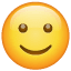 Let smilende emoji på Whatsapp U+1F642