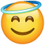 Smiley med glorie U+1F607