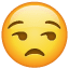 Smiley er ikke begejstret U+1F612