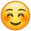 Smiley kniber øjnene sammen, mens han smiler U+263A
