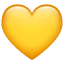 Gult hjerte emoji U+1F49B