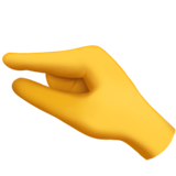 lidt vist med tommel- og pegefinger