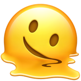 Emoji med smeltende ansigt
