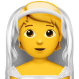 person med brudeslør