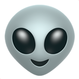 Alien-emoji på Whatsapp