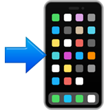 Mobiltelefon med pil WhatsApp