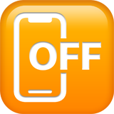 Symbol for slukket mobiltelefon
