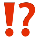 udråbstegn og spørgsmålstegn