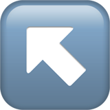 opadvendt pil mod venstre