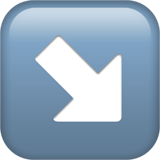 nedadvendt pil mod højre