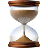 Timeglas med flydende sand