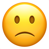 Bedrøvet emoji