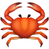 Krabber-emoji på Whatsapp