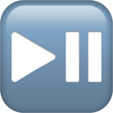 knap til afspilning og pause